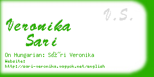veronika sari business card